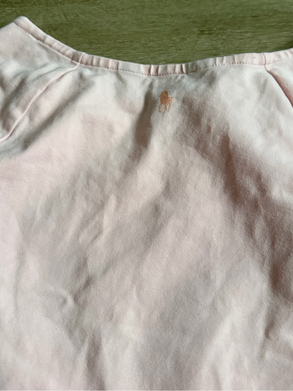 Polo Ralph Lauren Girls Pink Pleated Stretch Ponte Dress Cotton SZ 7 - Picture 7 of 8